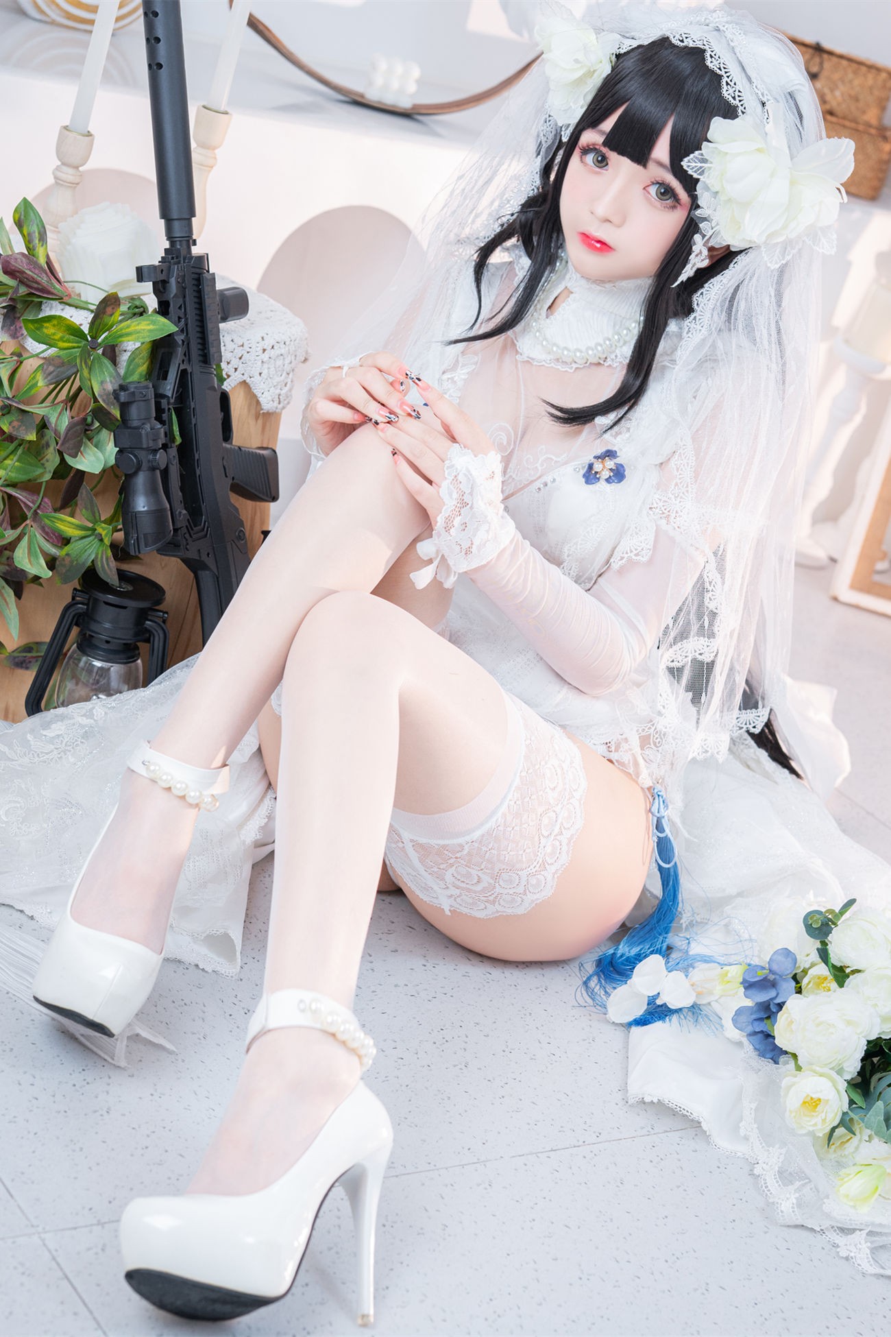 松本甜奈姣 95式婚纱-COS世界