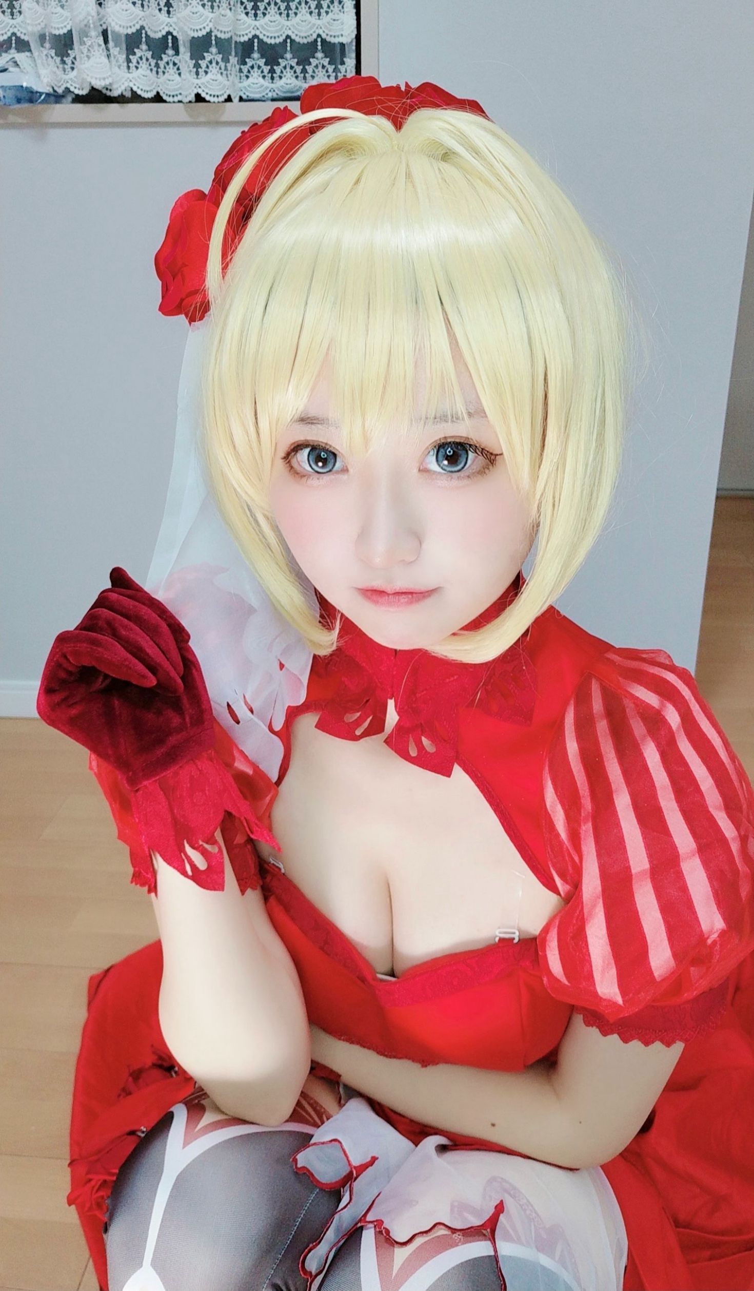 图片[2]-千阳 尼禄红礼服-COS世界