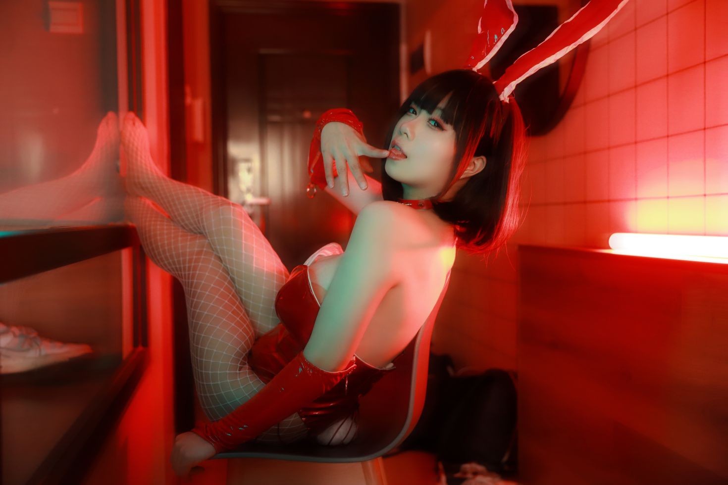 图片[2]-末夜 红色兔女郎-COS世界