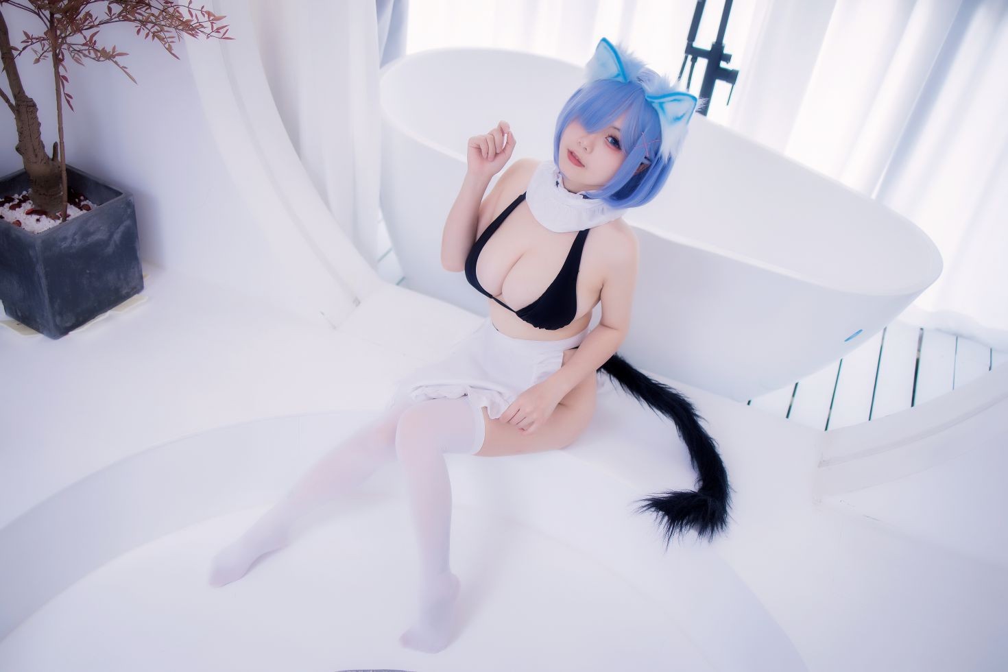 图片[2]-末夜 蕾姆女仆泳装-COS世界