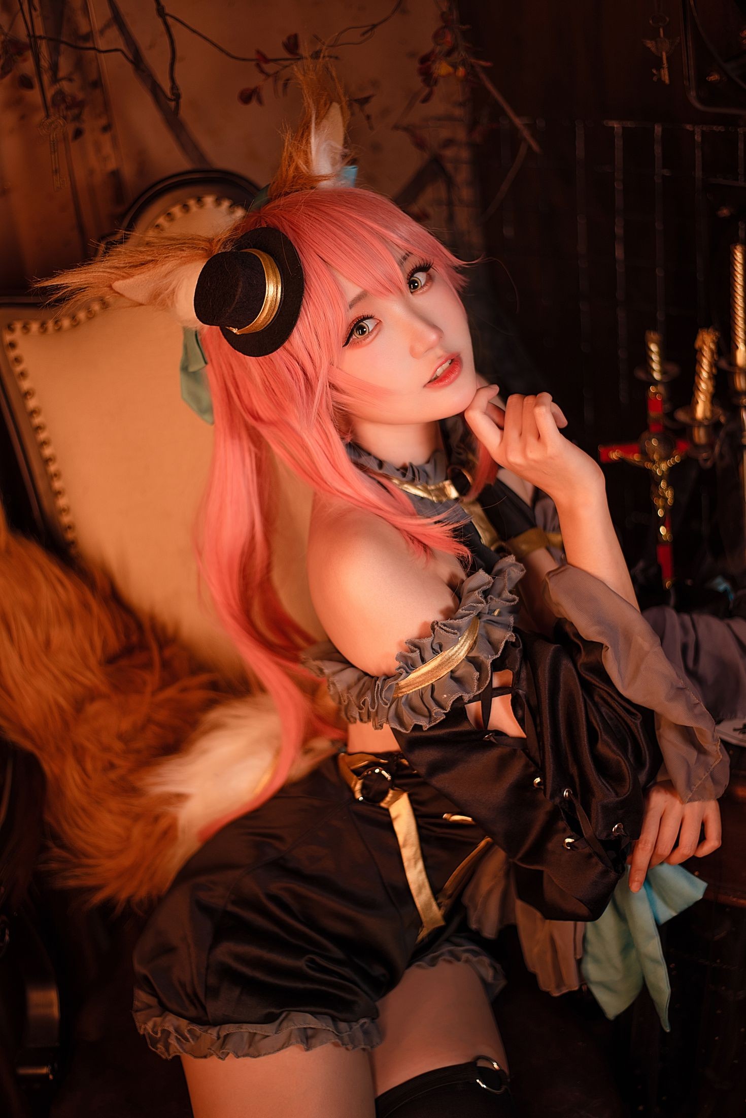 图片[3]-瓜希酱 漆黑魔术服-COS世界