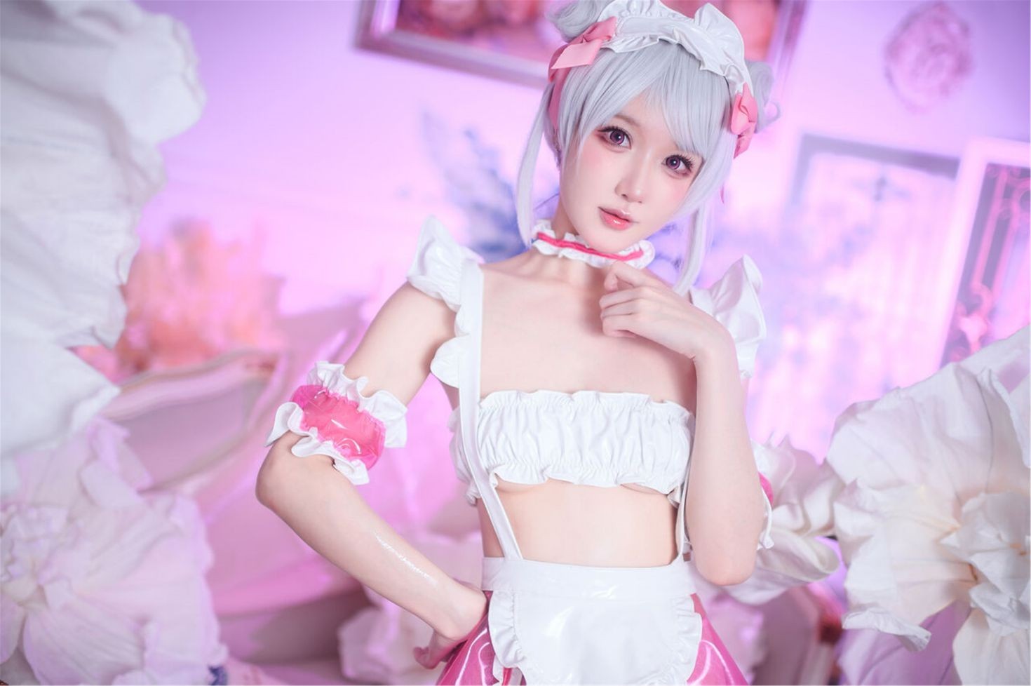 图片[3]-阿包也是兔娘 七夕粉粉女仆-COS世界