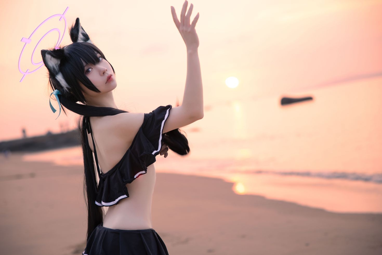 图片[4]-黑見芹香 海边泳装-COS世界