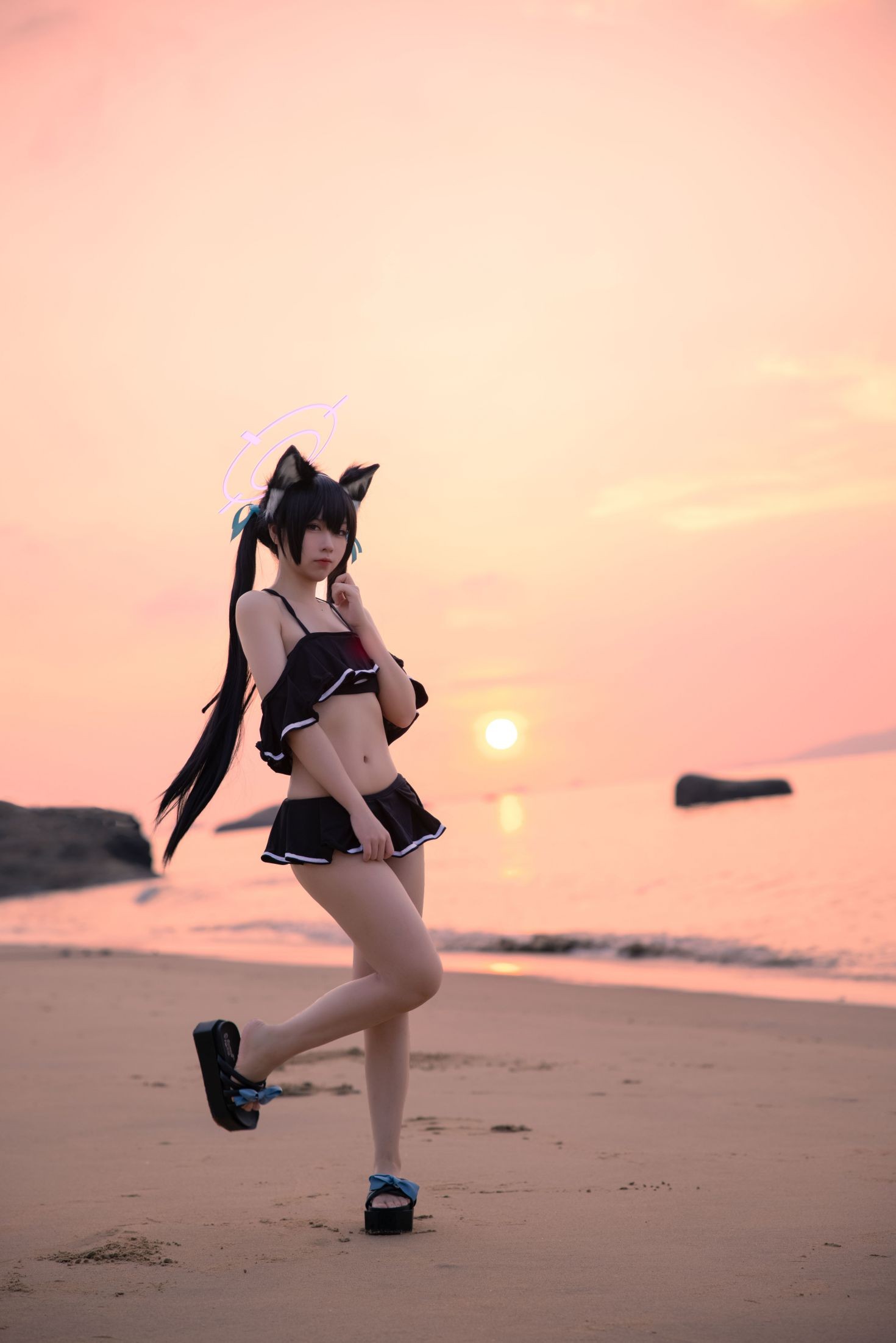 图片[3]-黑見芹香 海边泳装-COS世界