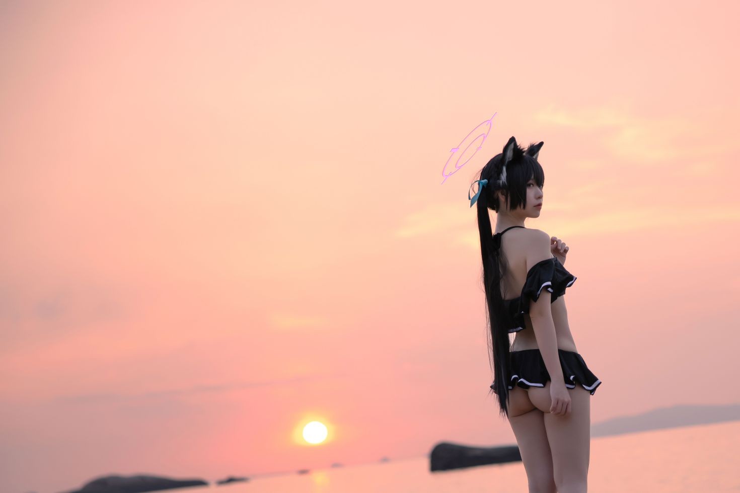图片[2]-黑見芹香 海边泳装-COS世界