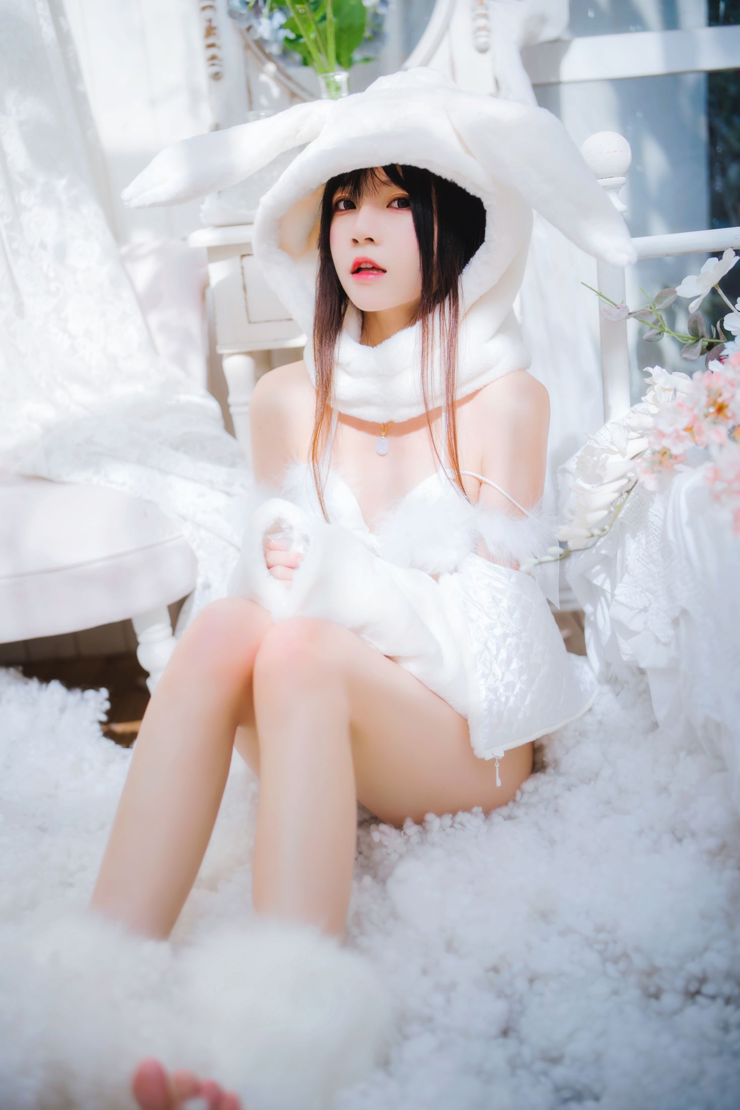 图片[2]-桜桃喵 性感白兔-COS世界