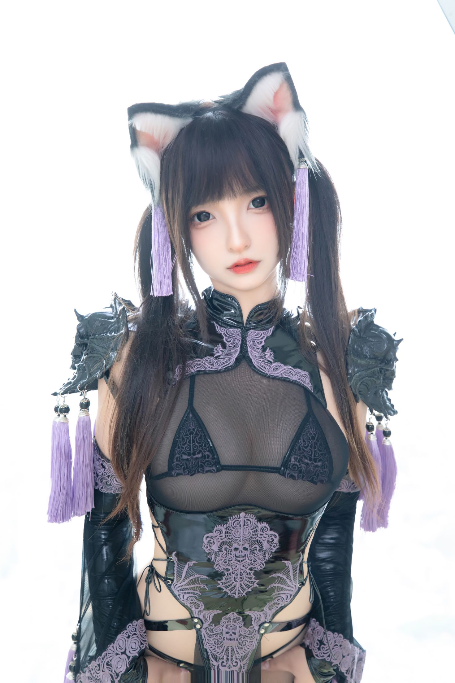 图片[2]-神楽板真冬 旗袍猫女-COS世界