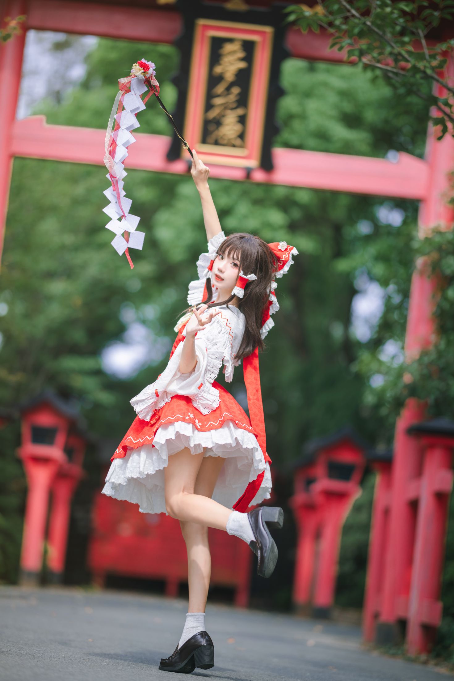 图片[2]-花柒 森森仙短款灵梦-COS世界