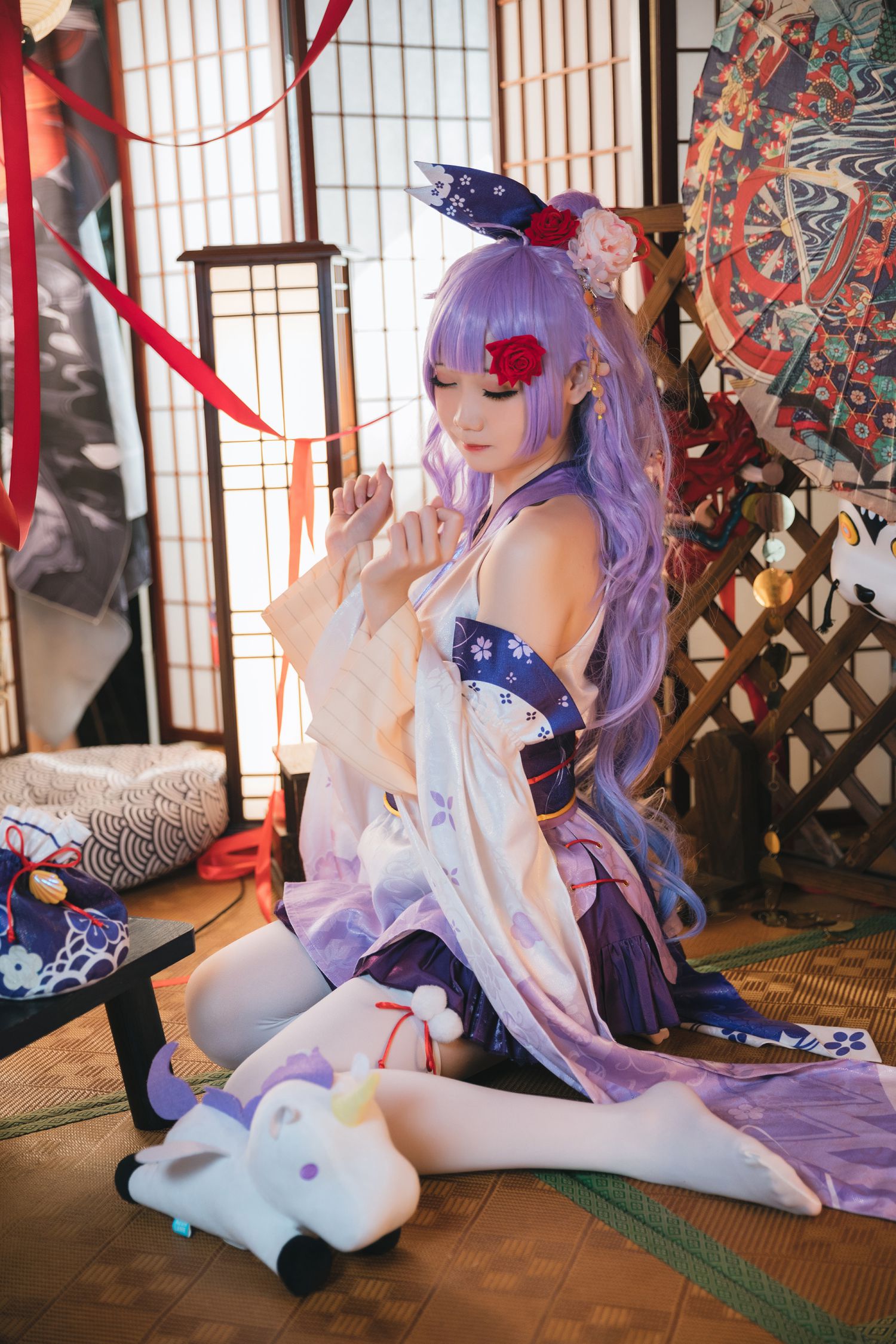 图片[4]-焖焖碳 独角兽和服-COS世界