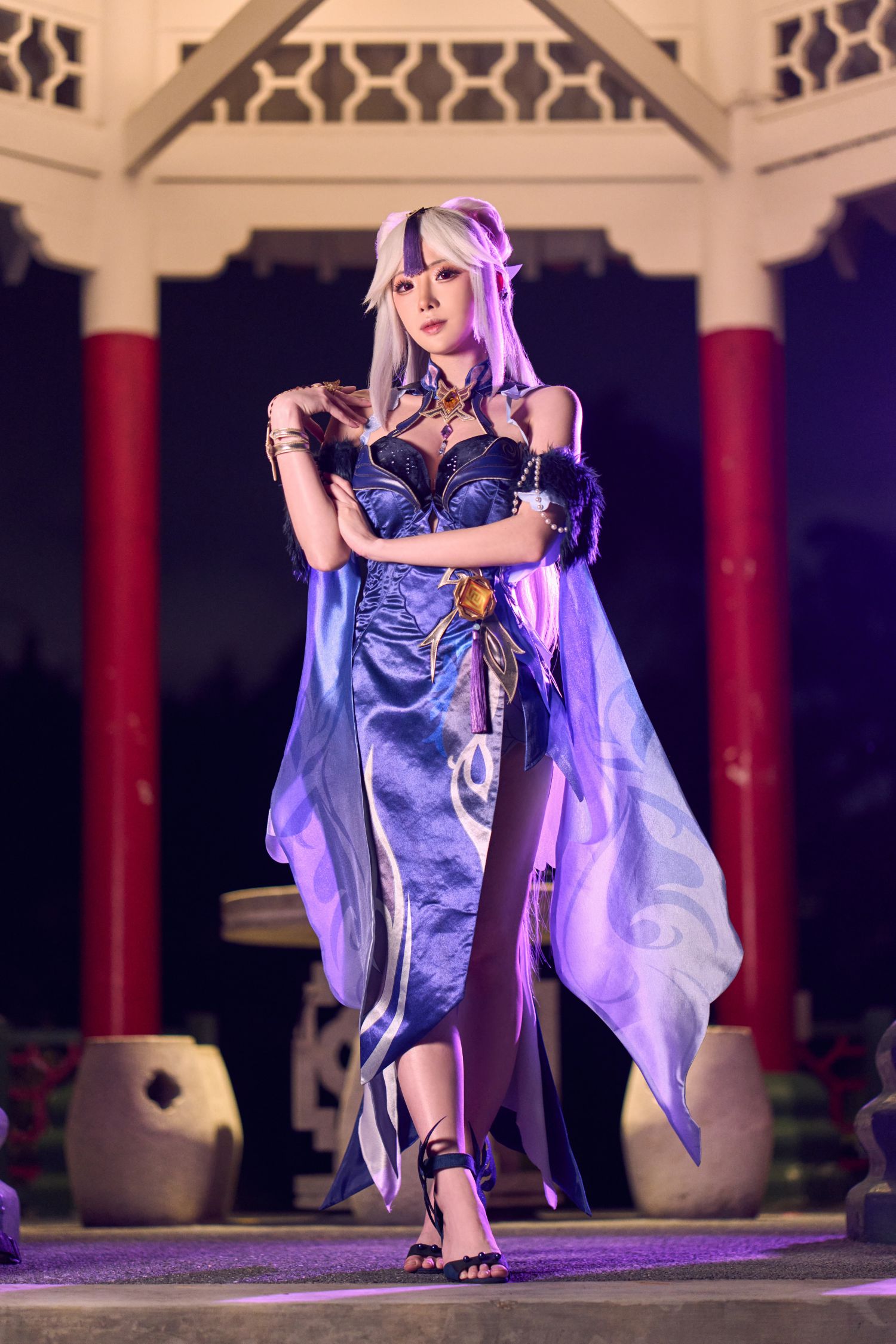 图片[2]-Ningguang Orchid Evening Gown-COS世界