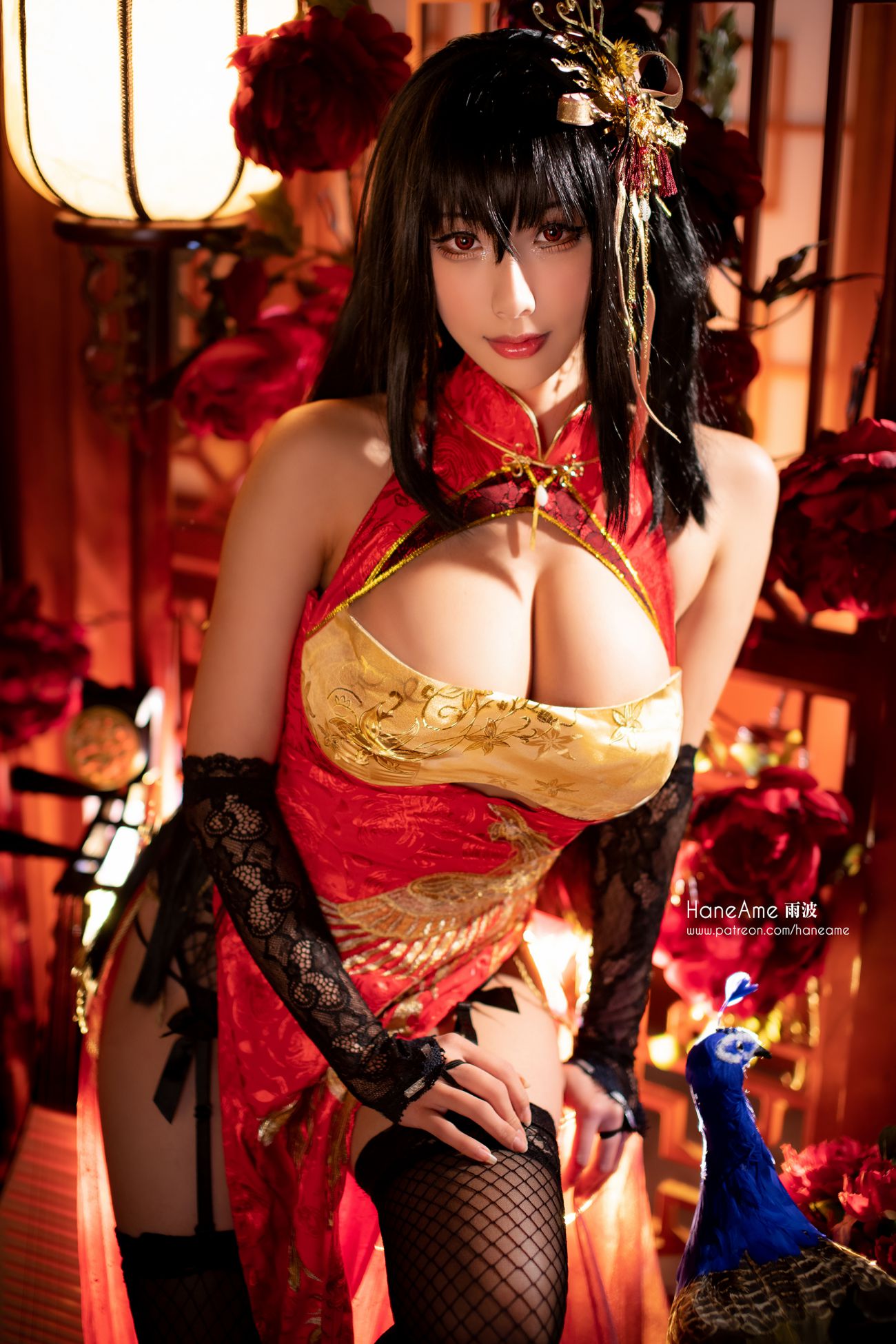 图片[2]-Hane Ame 雨波写真 大凤旗袍-COS世界