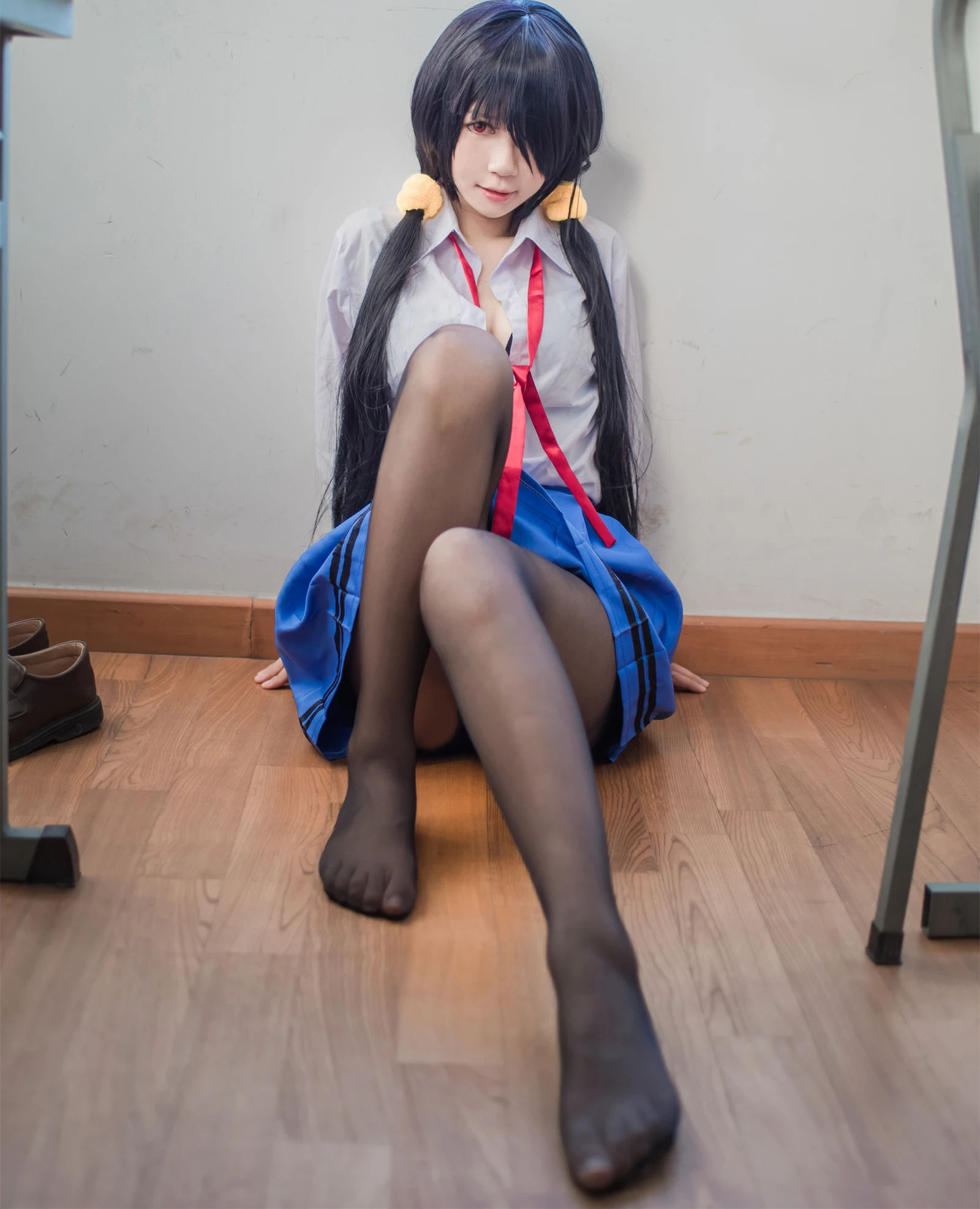 白金Saki 制服黑丝 28P-COS世界